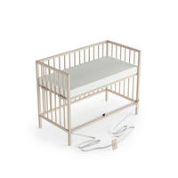 BEISTELLBETT mit Matratze SleepPlus & Umbauseite - sahara dust - Dreamy 4 in 1 Bett - Sandfarben, Holz (120/90/60cm) - Sämann – make a difference.