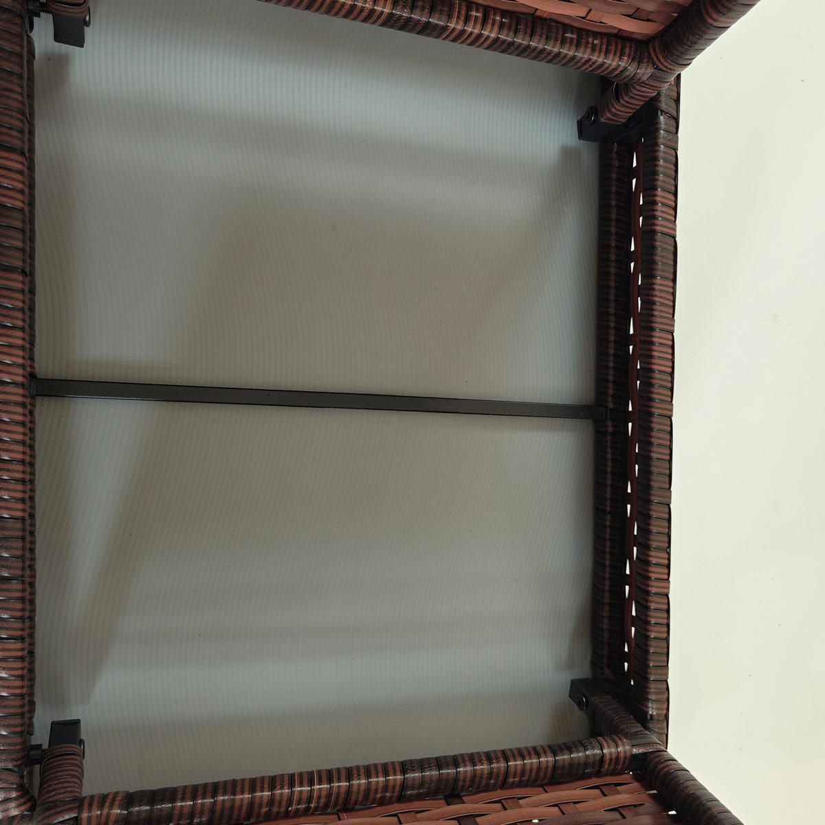 GARTENTISCH Rattan klappbar 60x41x41 cm braun - Braun, Naturmaterialien (41/60/41cm) - LEBENLANG