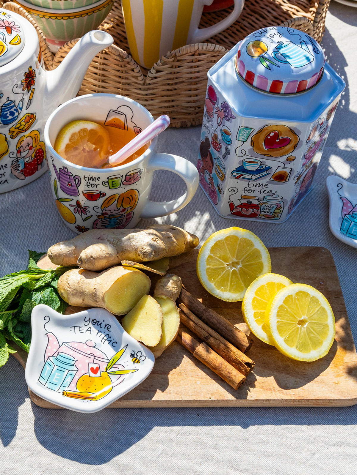 SCHALE You're Tea-riffic in Bunt - 12cm - Multicolor, Keramik (8/12/1.5cm) - Blond Amsterdam
