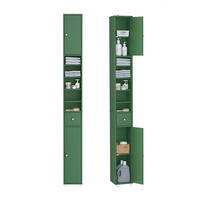 HOCHSCHRANK schmal Grün - Grün, Holzwerkstoff (20/180/20cm) - SoBuy