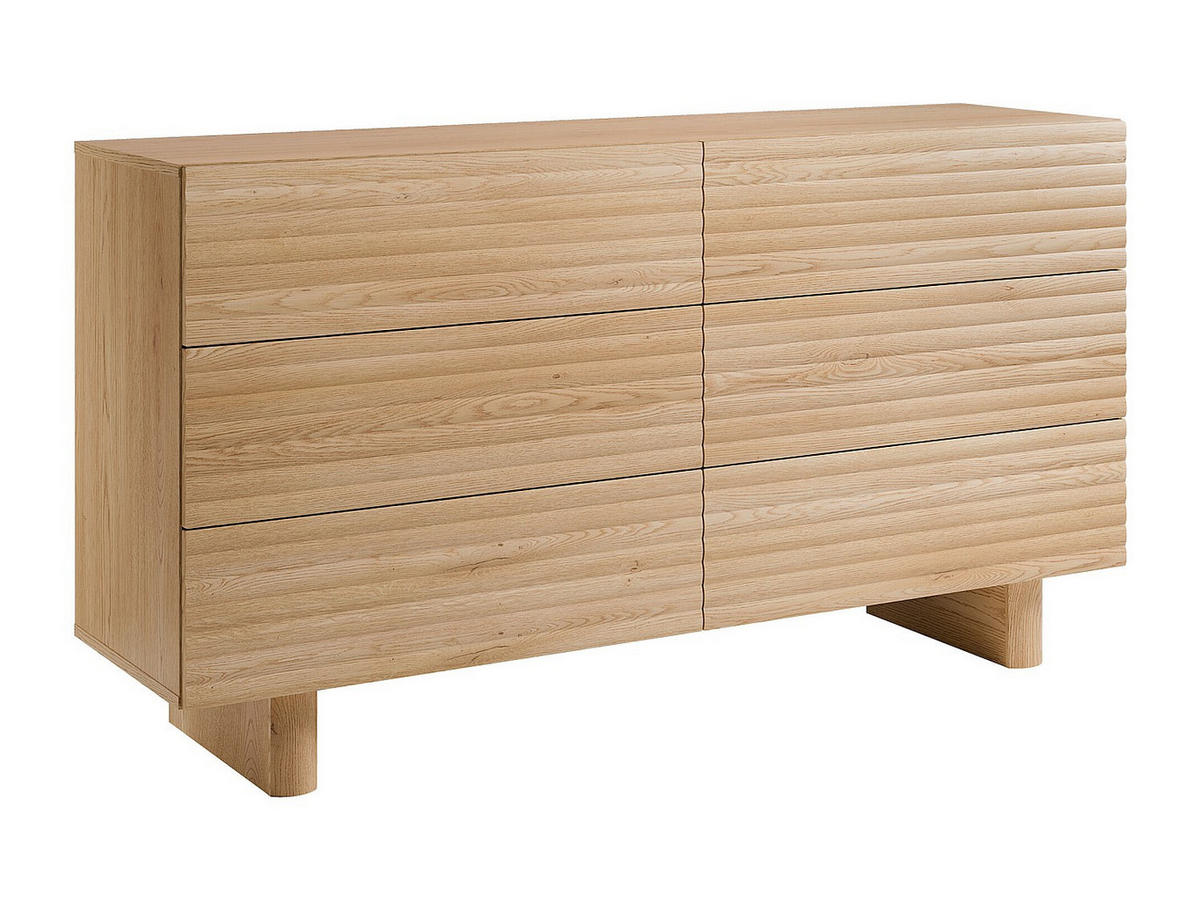 KOMMODE - 150 cm x 41.8 cm - holz - naturfarben hell Ludima - Naturfarben, Holz (1/81/41cm) - Vente-Unique