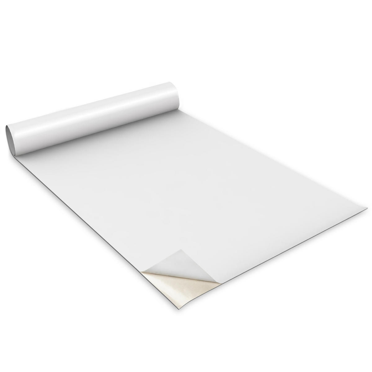 MÖBLAUFKLEBER 100x50 cm weiß - Braun, Kunststoff (100/50/0.1cm) - Wallfluent