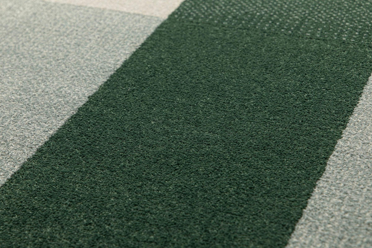 TEPPICH aus recycelten Fasern im Designstil grün - Grün, Textil (120/170cm) - AFK Living