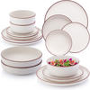 TAFELSERVICE BOMBAY IVORY - 16 teilig aus Steingut - Creme, Stein (27/6.5/27cm) - Sänger