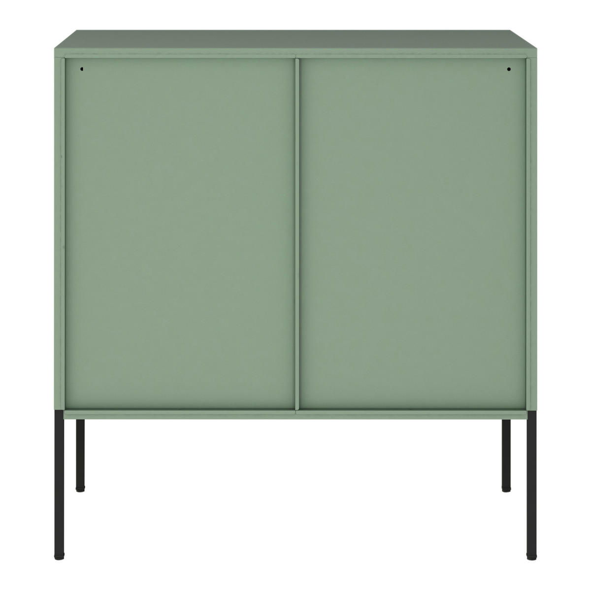 SIDEBOARD Eidsvoll - Schwarz/Grün, Metall (80/85/45cm) - [en.casa]