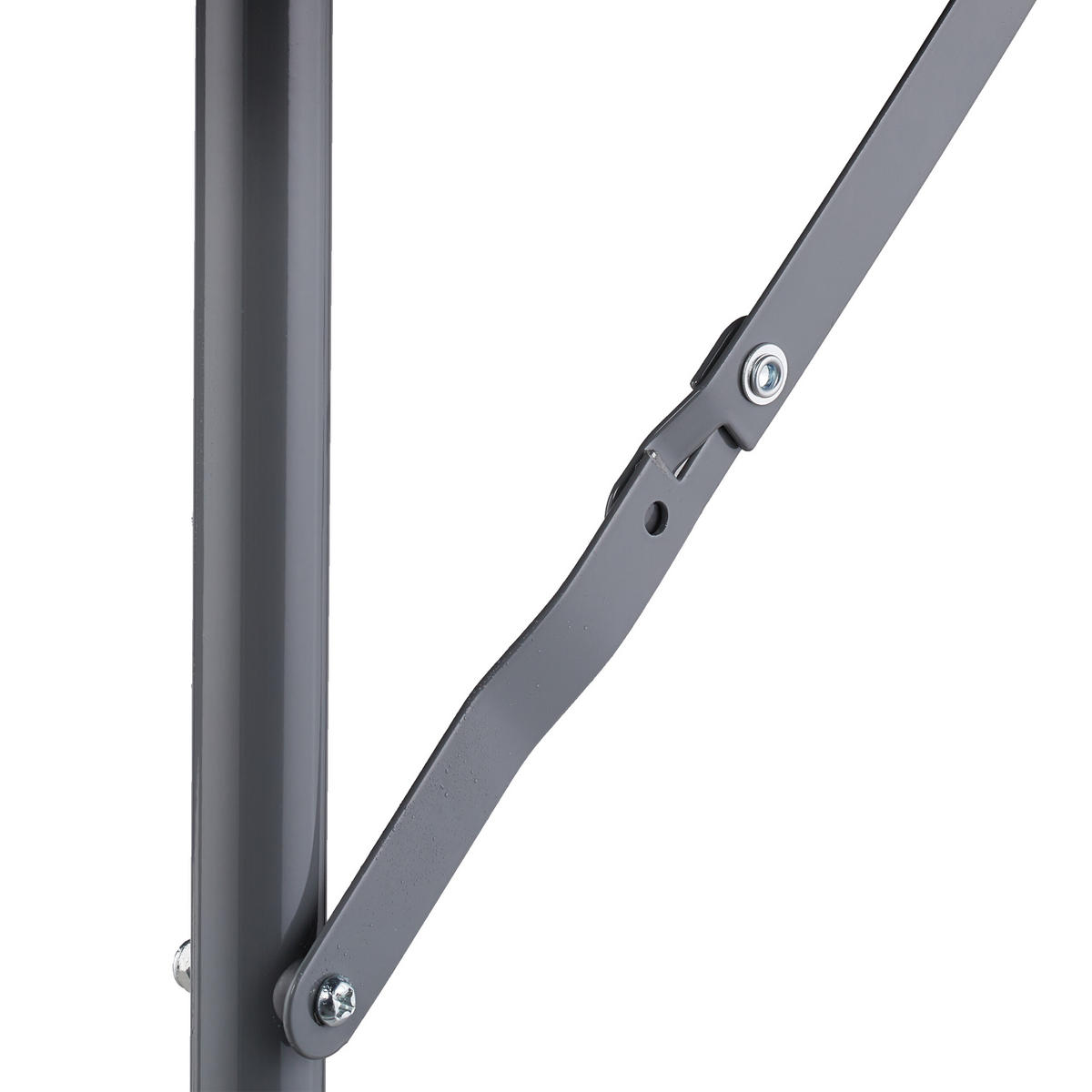 GARTENTISCH - Grau, Kunststoff/Metall (60/118/74cm) - Relaxdays