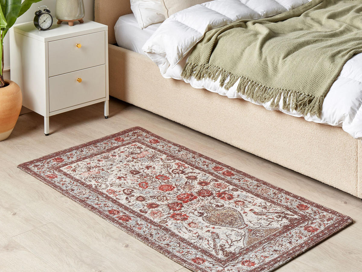 KURZFLOR-TEPPICH Binnisz 150/80 cm - Multicolor, Textil (80/150cm) - Beliani