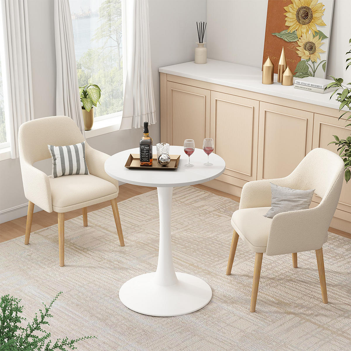 Weiß, Holzwerkstoff (60/60/73cm) - Vicco