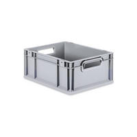 EUROBOX Nextgen Economy Griffe Offen 17x30x40cm 16 Liter - Grau, Kunststoff (30/17/40cm) - PROREGAL