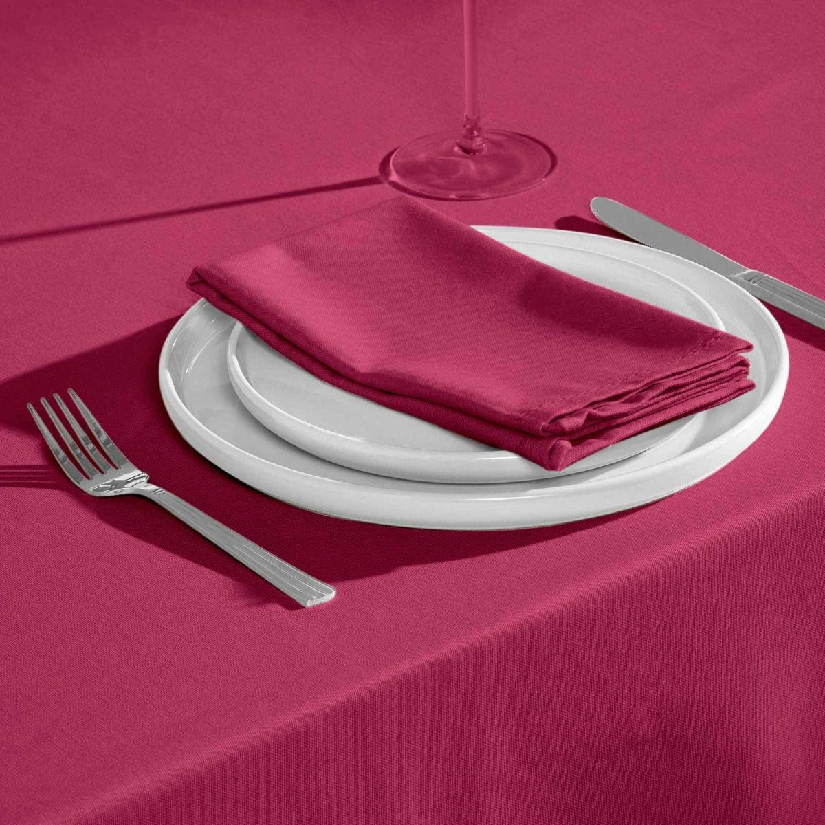 STOFFSERVIETTEN 4er-Set weinrot 45/45 cm, 100% Baumwolle - Weinrot, Textil (45/45cm) - Homescapes