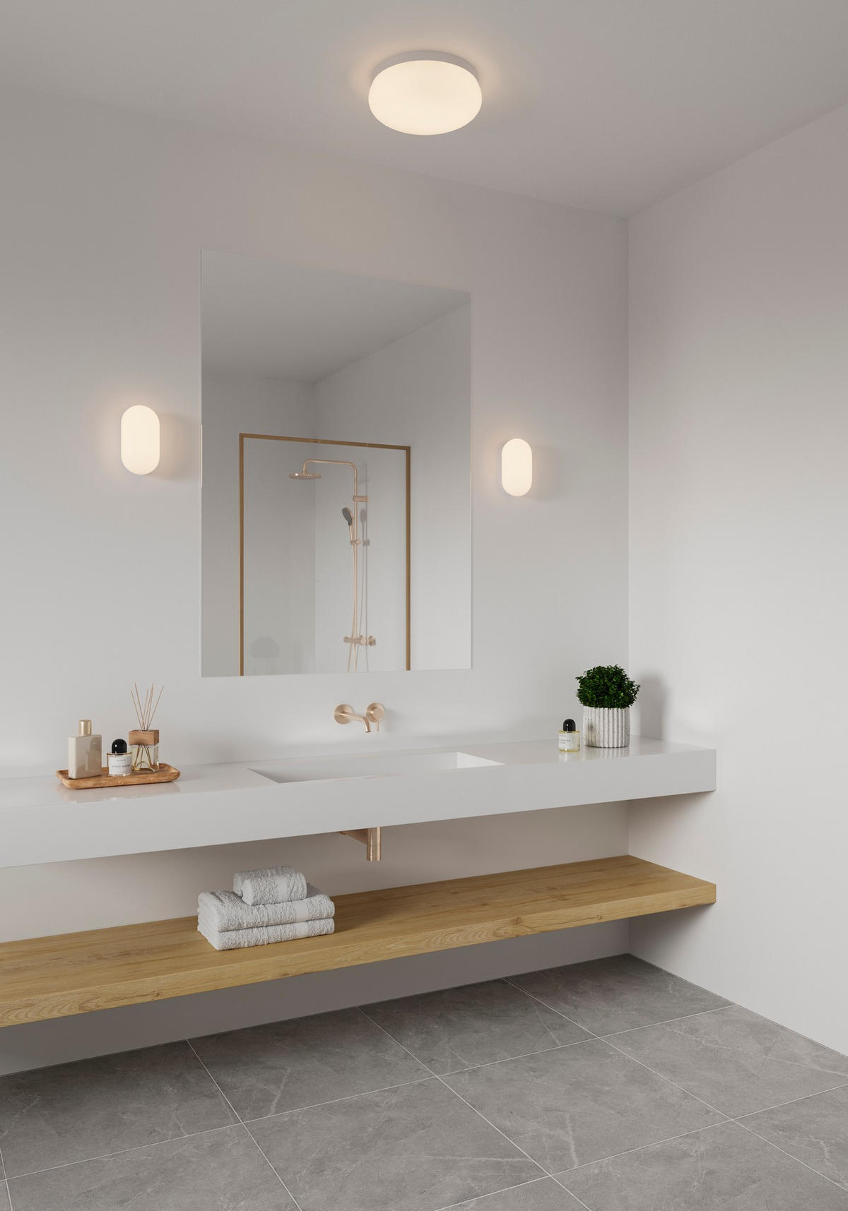 WANDLEUCHTE Foam - Weiß - 11.76/21.75 cm - Weiß, Kunststoff (11.76/21.75/21.75cm) - Nordlux