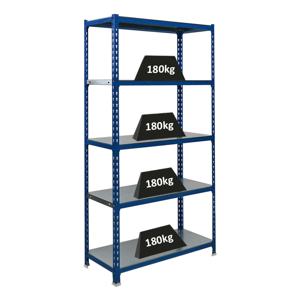 Proregal Schwerlastregal Blau 90x180x40 cm