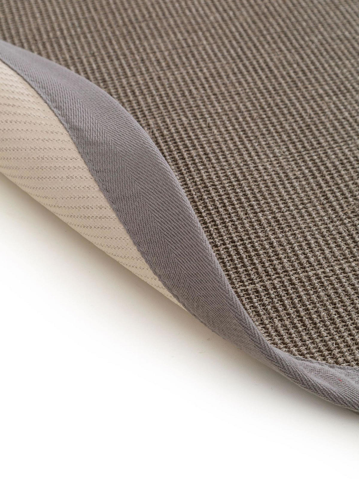 SISALTEPPICH Sana Grau ø 200 cm rund - Grau, Naturmaterialen/Kunststoff (200/1cm) - KUNSTLOFT