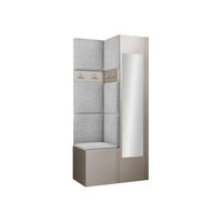 GARDEROBEN-SET Orion XXV - Kaschmir/Hellgrau, Holzwerkstoff/Kunststoff (82/186/46cm) - MIRJAN24