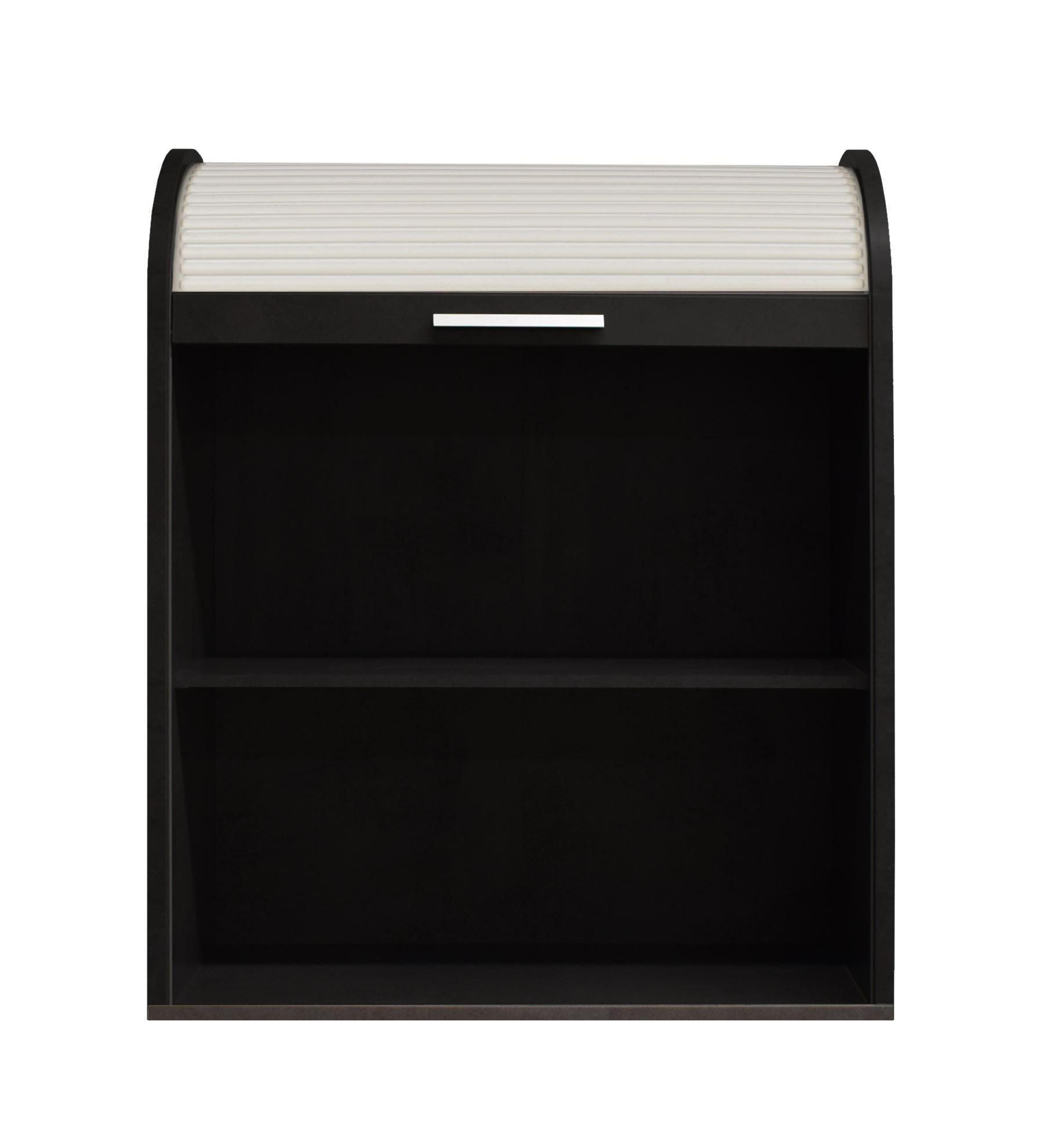JALOUSIESCHRANK Eada 69 x 44 x 85 Rollladenschrank Schwarzstahl/Weiß - Schwarz/Weiß, Holz (69/85/44cm) - 58aufmkessel
