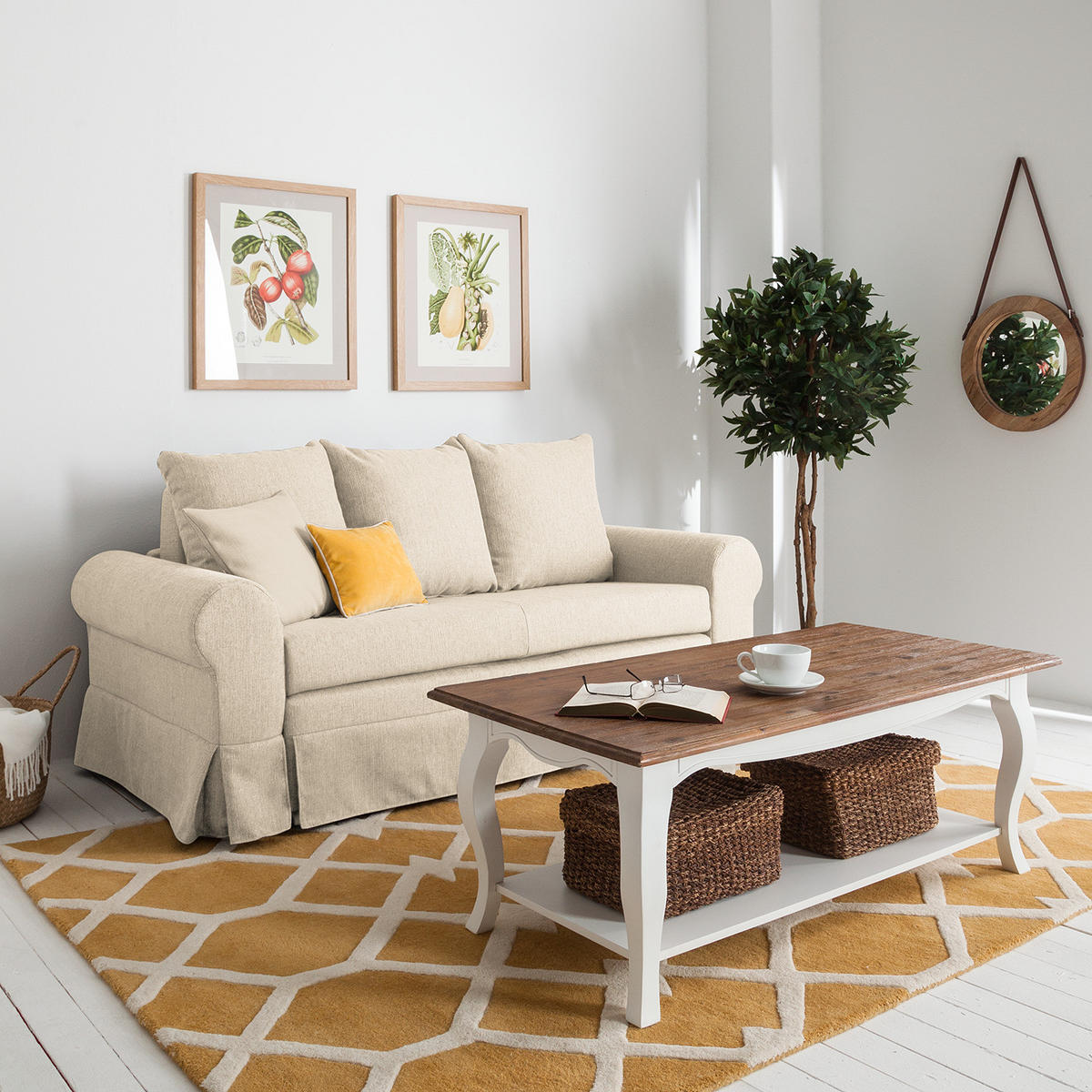 SCHLAFSOFA - Kaschmir, Textil (205/90/90cm) - home24