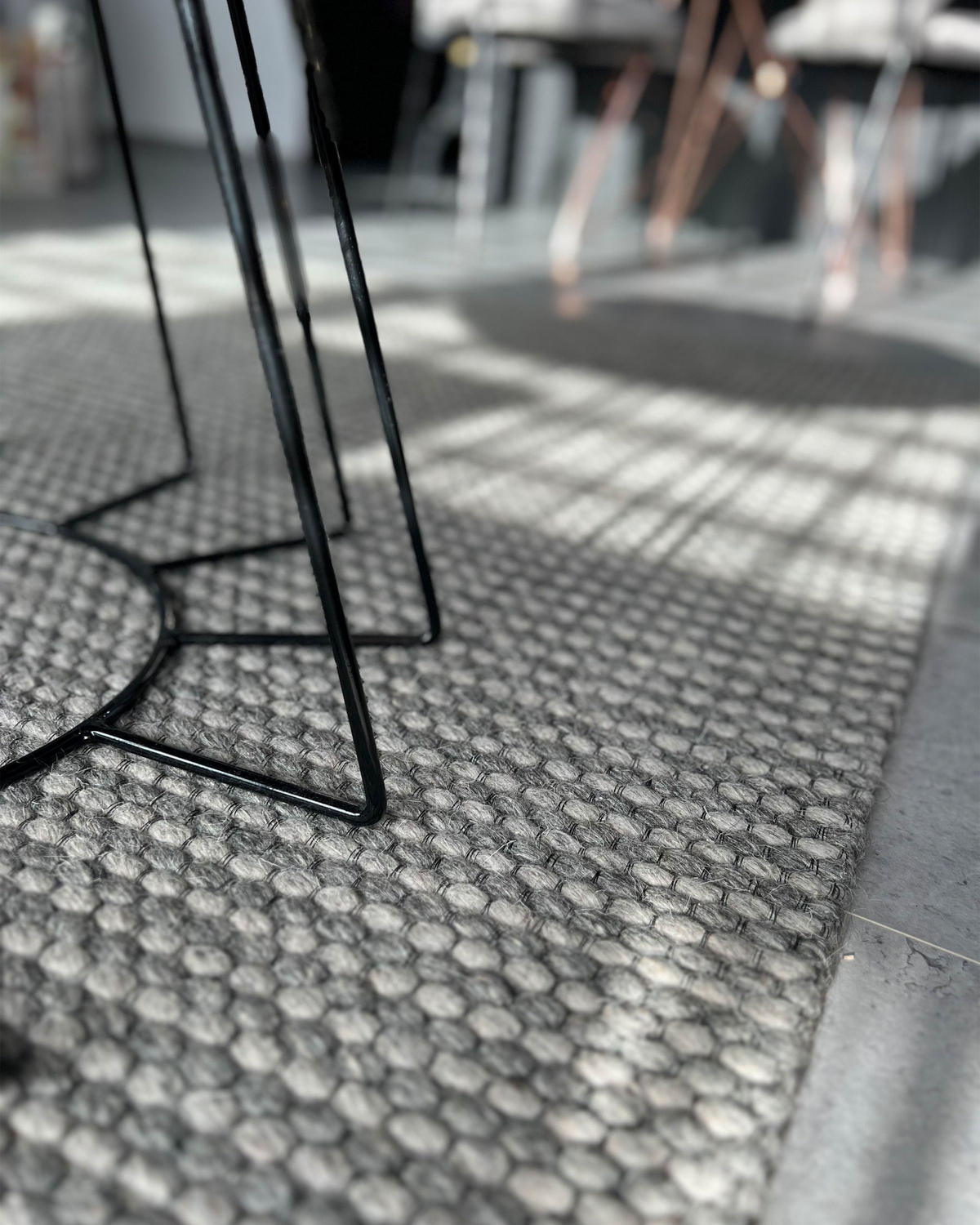 KURZFLOR-TEPPICH Kilis 230/160 cm - Grau, Textil (160/230cm) - Beliani