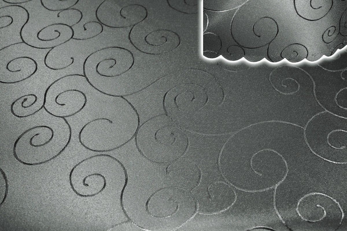 TISCHDECKE 135/200 cm Ornamente Grau - Grau, Textil (135/200cm) - TiborTex