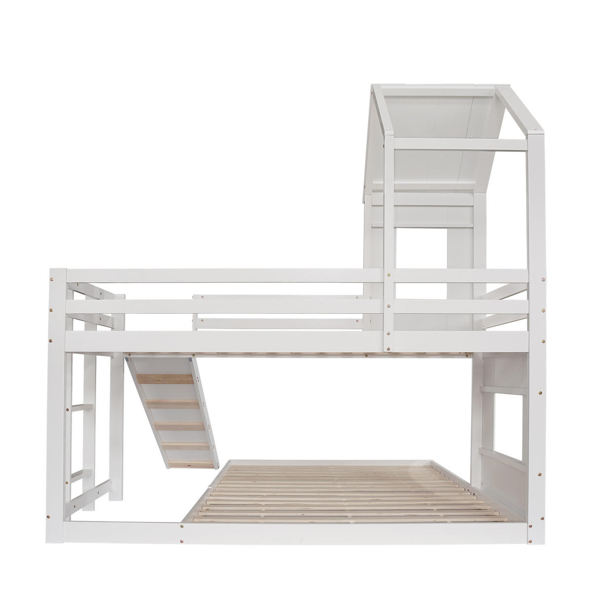 ETAGENBETT 90/200 cm + 140/200 cm Weiß - Weiß, Holz - Raumix