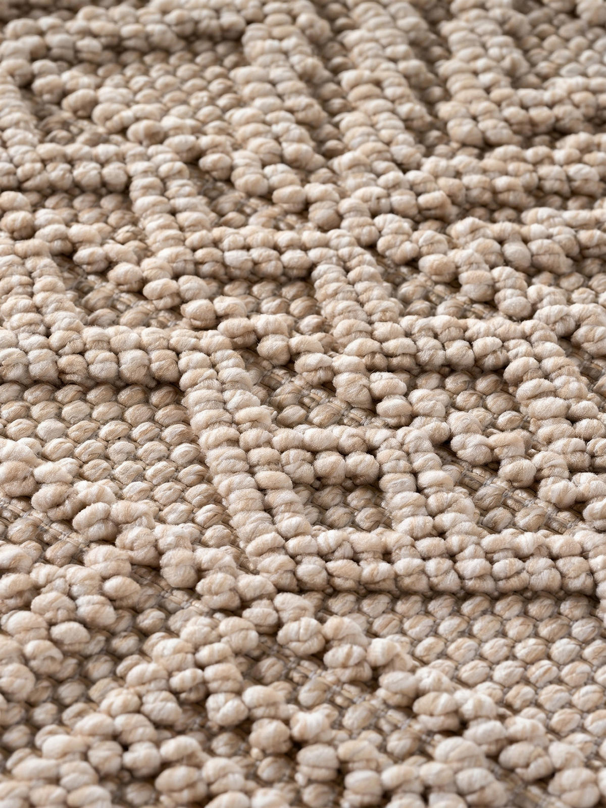 TEPPICH Flachgewebe LANGAU in Beige, mit Ethno-Streifen, 200 x 290 cm - Beige, Textil (200/290cm) - KADIMA DESIGN