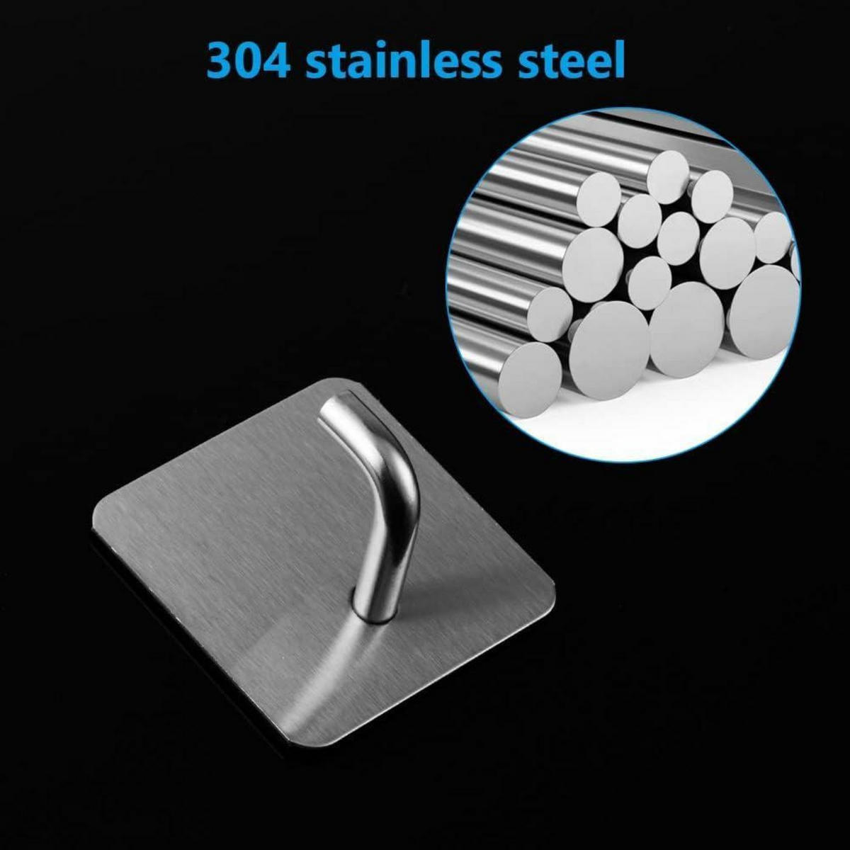 HAKEN 12-teiliges Set Edelstahl Quadrat - Silberfarben, Metall (4.5/1.5/4.5cm)