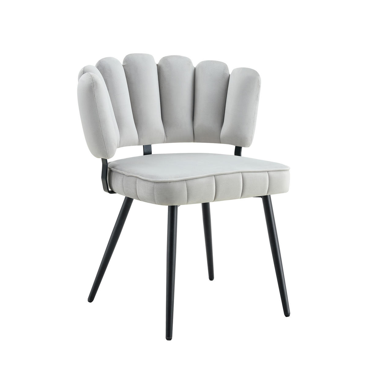 ESSGRUPPE DE-39410 3-teilig, mit 2 Stühlen Hellgrau - Hellgrau, Holzwerkstoff (60/72/60cm) - ComfortXL
