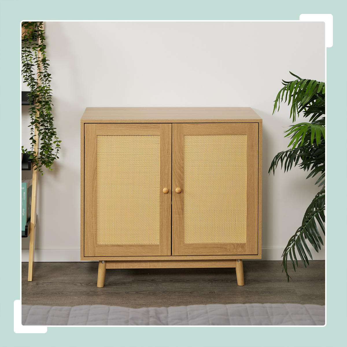 SIDEBOARD - Hellbraun, Holz/Holzwerkstoff (80/75/40cm) - Relaxdays