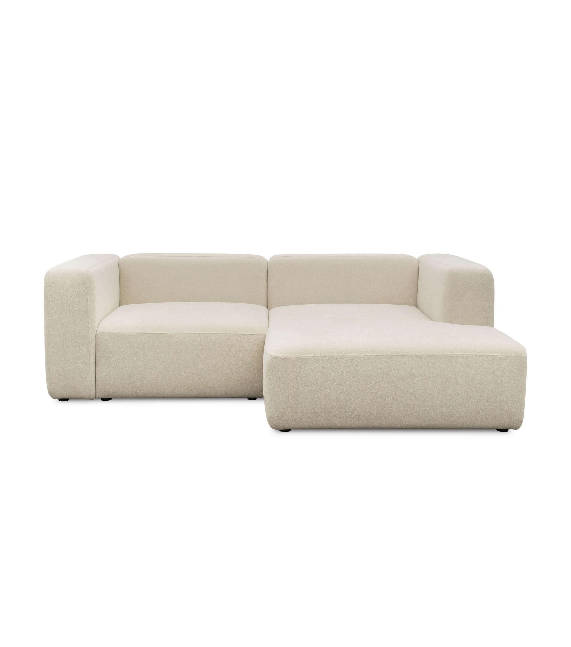 ECKSOFA modular Cubo 3-Sitzer - Beige, Textil (226/179cm) - Mokebo