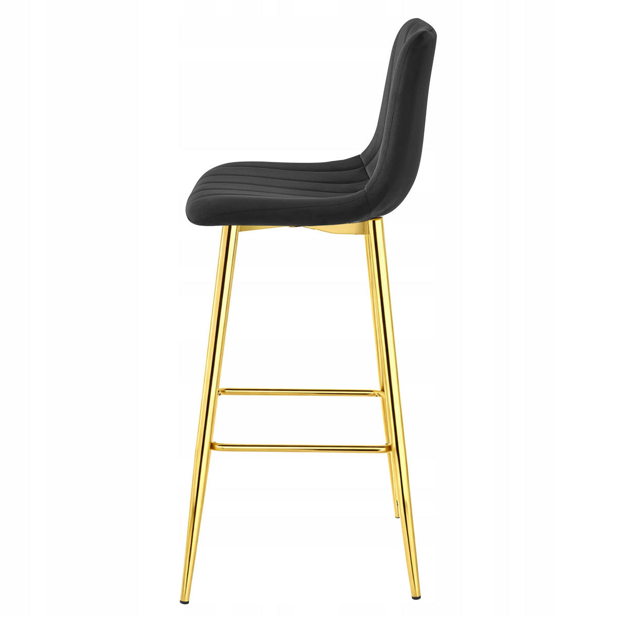 BARHOCKER Schwarz 43x49 cm POZZA Ergonomisches Sitzkissen - Schwarz, Metall (43/56/49cm)