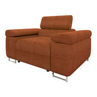SESSEL Torezio - Dunkelorange, Holz/Textil (134/90/102cm) - MIRJAN24
