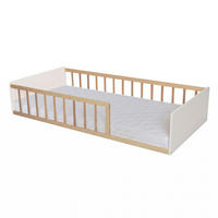 BETT PILOU mit Matratze/ Kinderbett 90x190 cm - Weiß und Hellholz - Weiß, Holz (90/190cm) - Weber Industries