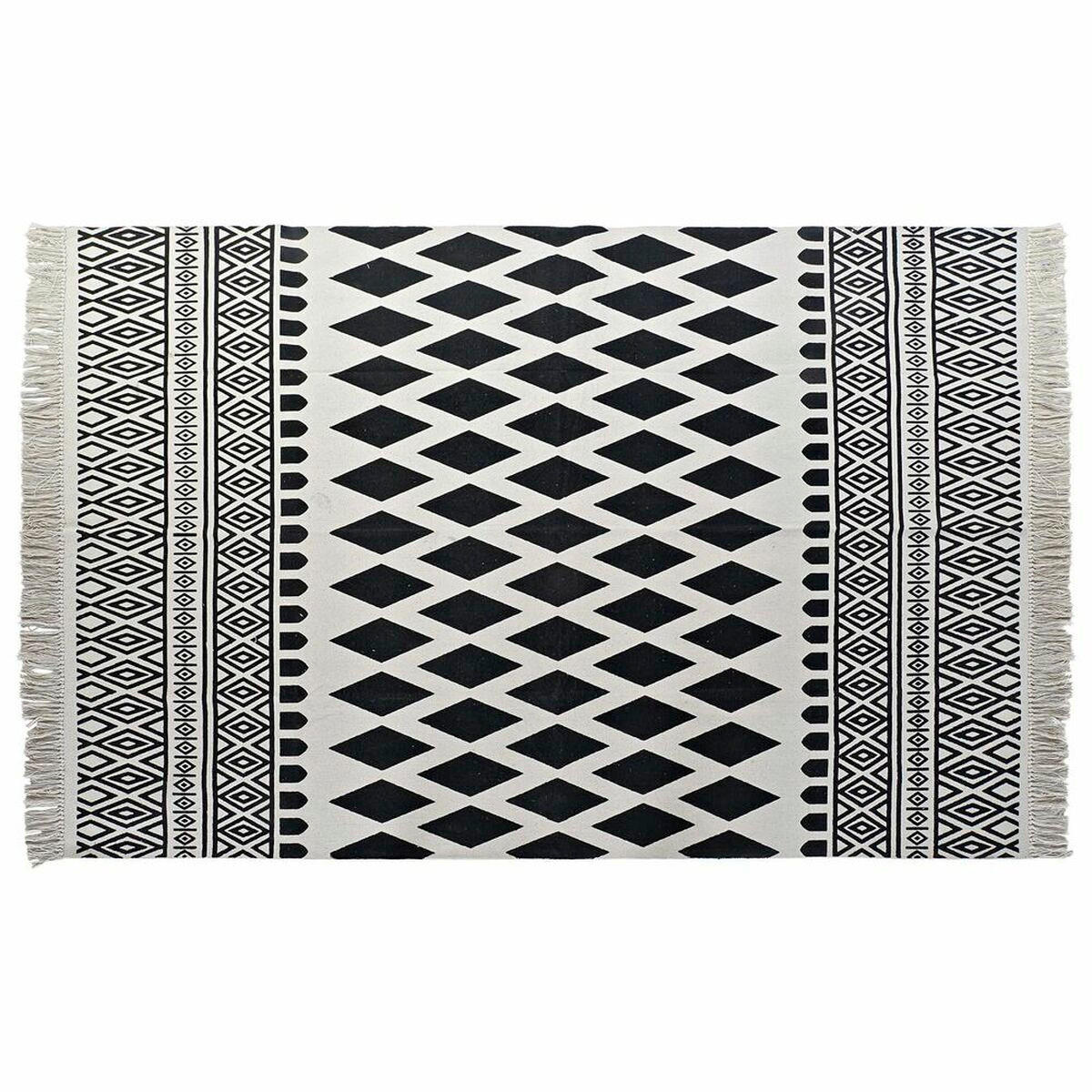 TEPPICH Schwarz Weiß (160 x 250 x 0,7 cm) - Multicolor, Textil (160/250cm) - DKD Home Decor
