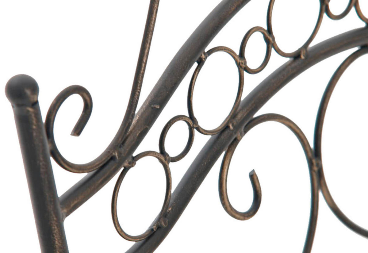 GARTENKLAPPSTUHL 2er Set Metall bronze - Bronzefarben, Metall (40/92/50cm) - CLP