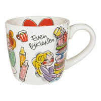 CAPPUCCINO-BECHER Blond Geburtstag - Alles, was du brauchst, ist Blond in Bunt - 500 ml - Multicolor, Keramik (0.5L) - Blond Amsterdam