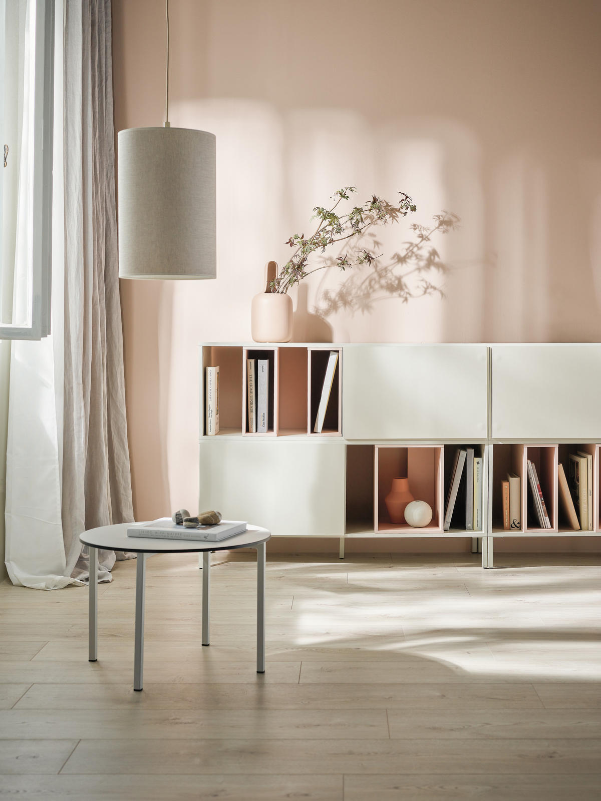 SIDEBOARD-SET INTO - Beige, Holzwerkstoff (43.5/94.5/242cm) - Vox Möbel