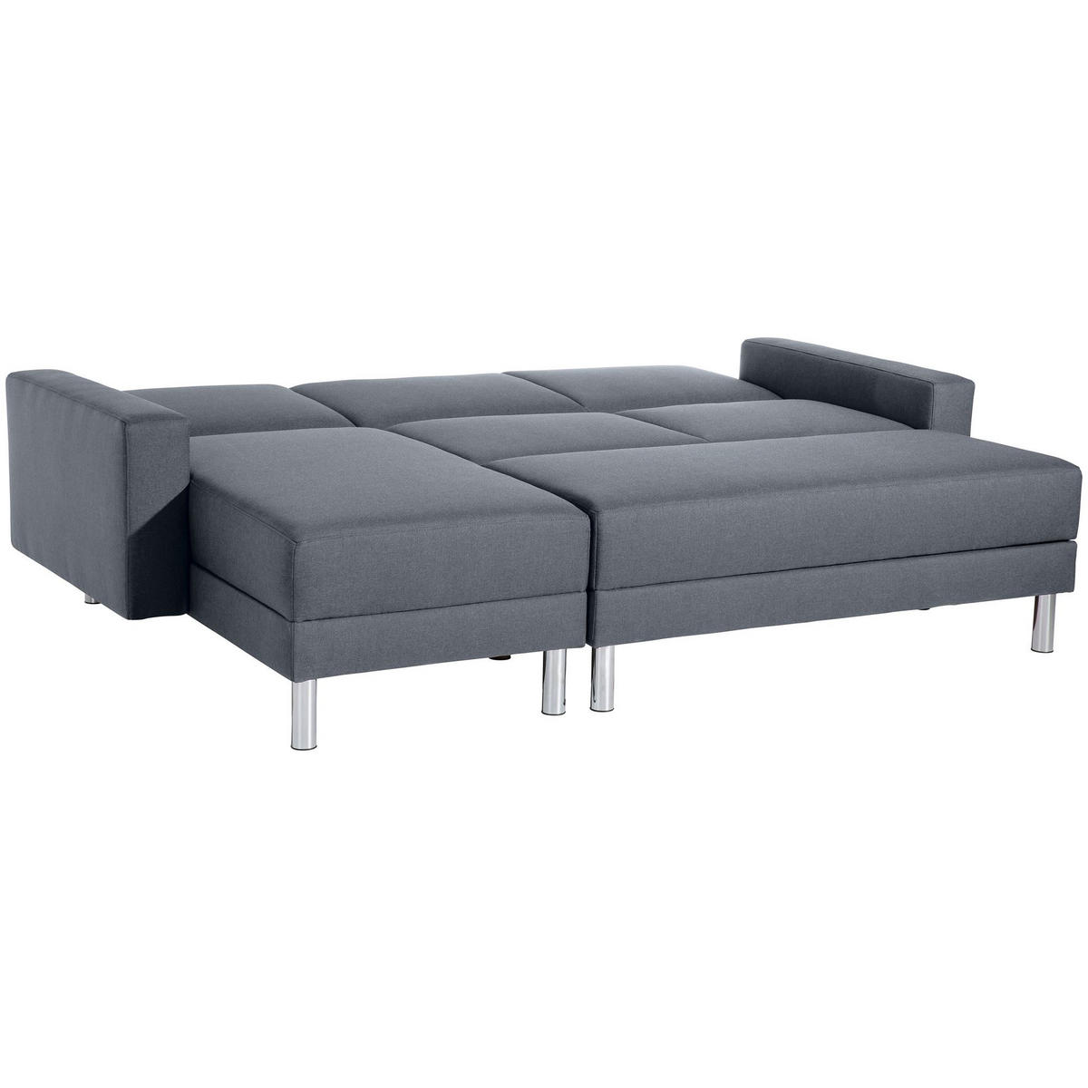 FUNKTIONSSOFA mit Hocker Katryna Flachgewebe denim - Flieder, Kunststoff (144/92/230cm) - 58aufmkessel