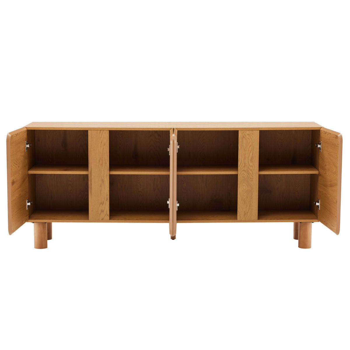 SIDEBOARD, helles Holz - Beige, Holz (180/75/38.2cm) - Oviala