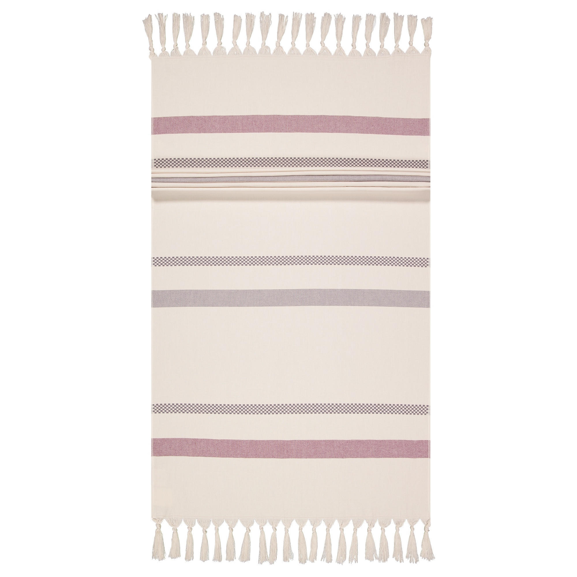 HAMAMTÜCHER BALANCE THEO ELDERBERRY - 3880 - Lila, Textil (80/180cm) - Vossen