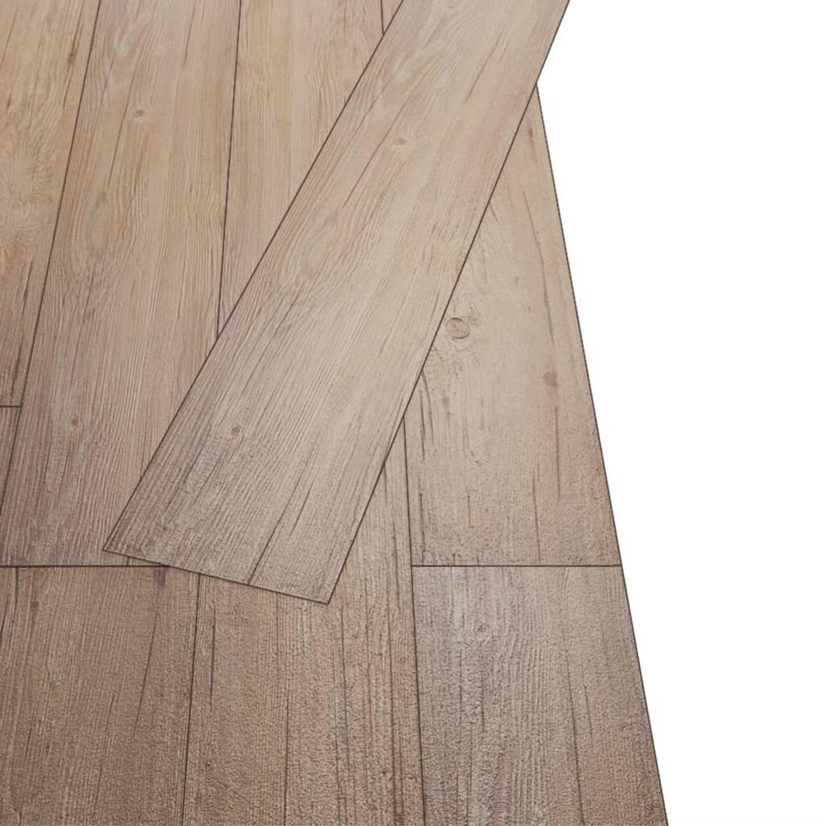 VINYLBODEN PVC-Dielen selbstklebend Eichenbraun 5,02m² - Eichefarben, Kunststoff (91.5/15.2/1.3cm) - DELUKE