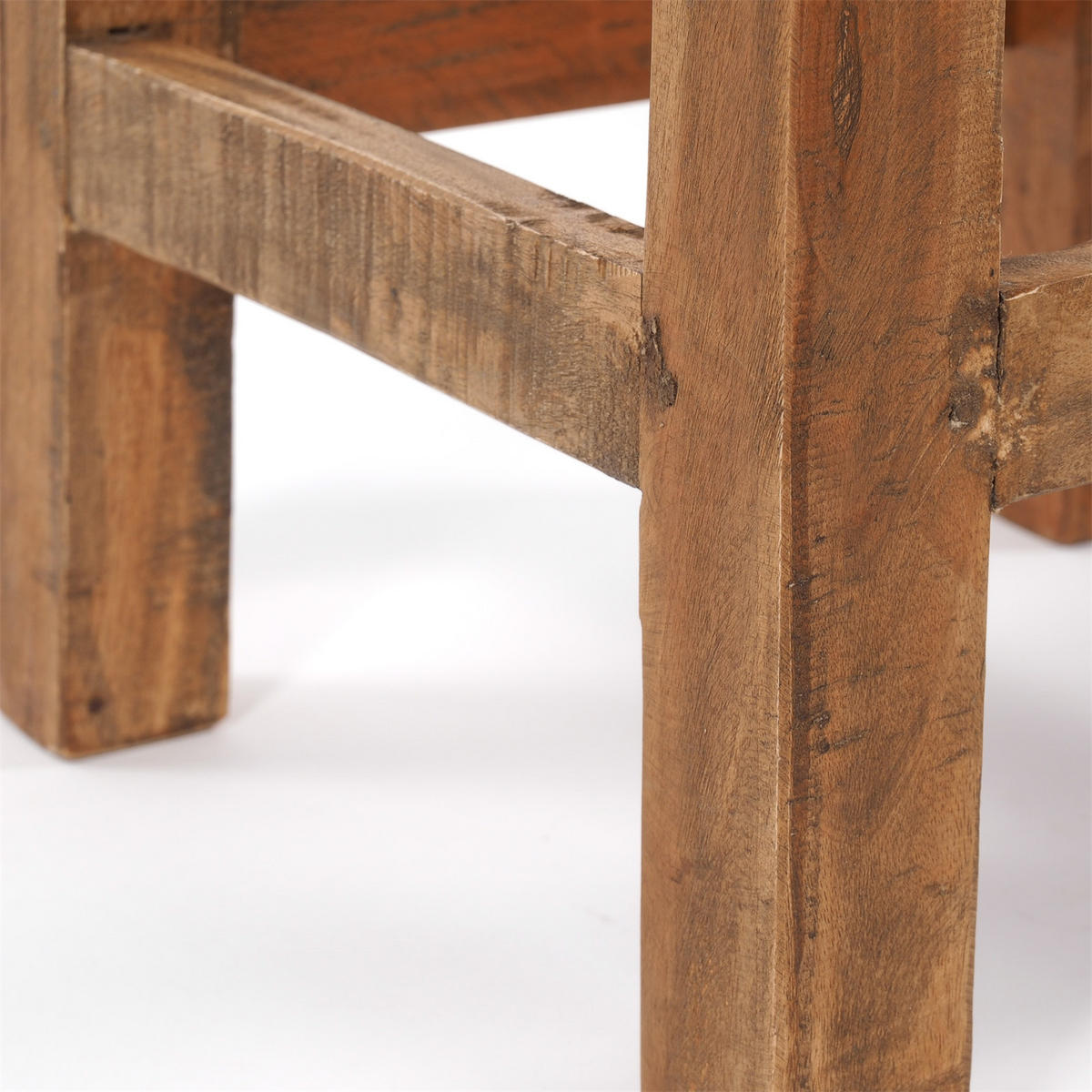 HOCKER Massiv 48 Mahagoni Holz naturfarben - Naturfarben, Holz (35/48/35cm) - DESIGN DELIGHTS