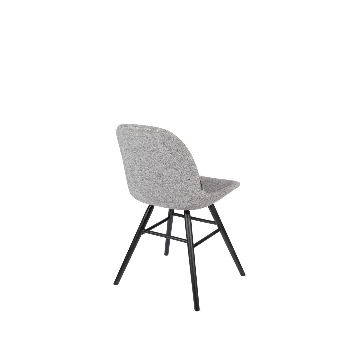 ESSZIMMERSTUHL Albert Kuip Soft Hellgrau - 2 er Set - Grau, Textil (49/81.5/55cm) - Zuiver