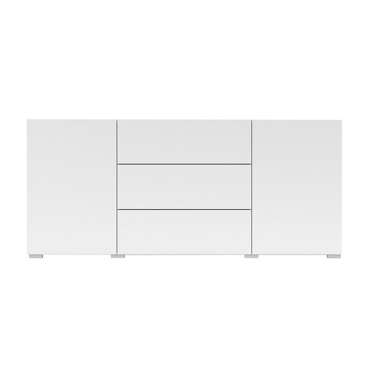 SIDEBOARD Glora Weiß - Weiß, Holzwerkstoff (140/63/35cm) - Petits-meubles
