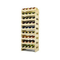 WEINREGAL Vinoteca Flex 101x47x29 cm 36 Flaschen Massives Kiefernholz Braun Geölt - Braun, Holz (47/101/29cm) - PROREGAL
