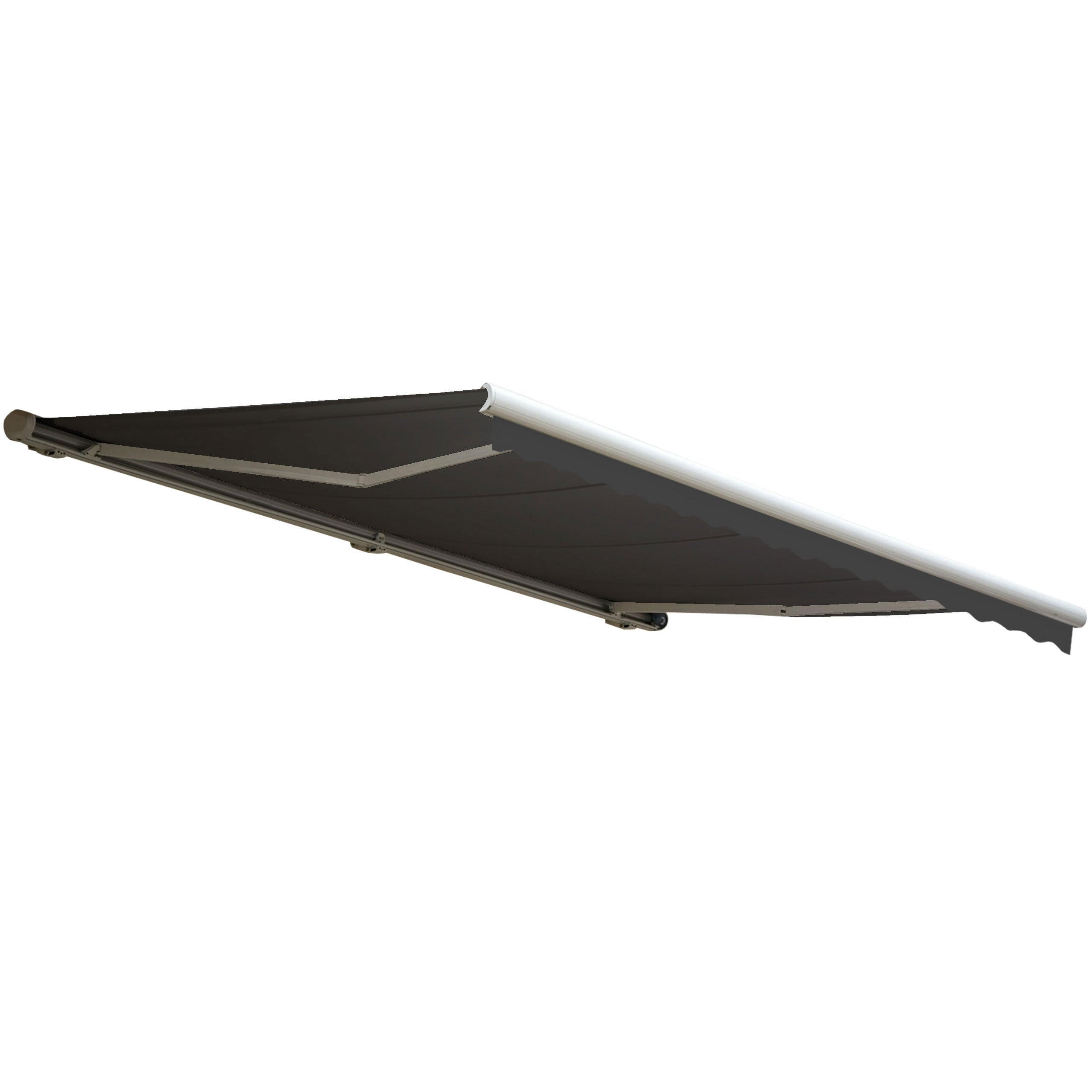 KASSETTEN-MARKISE MIT VOLANT Anthrazit - Anthrazit, Textil (450/23/300cm) - MCW