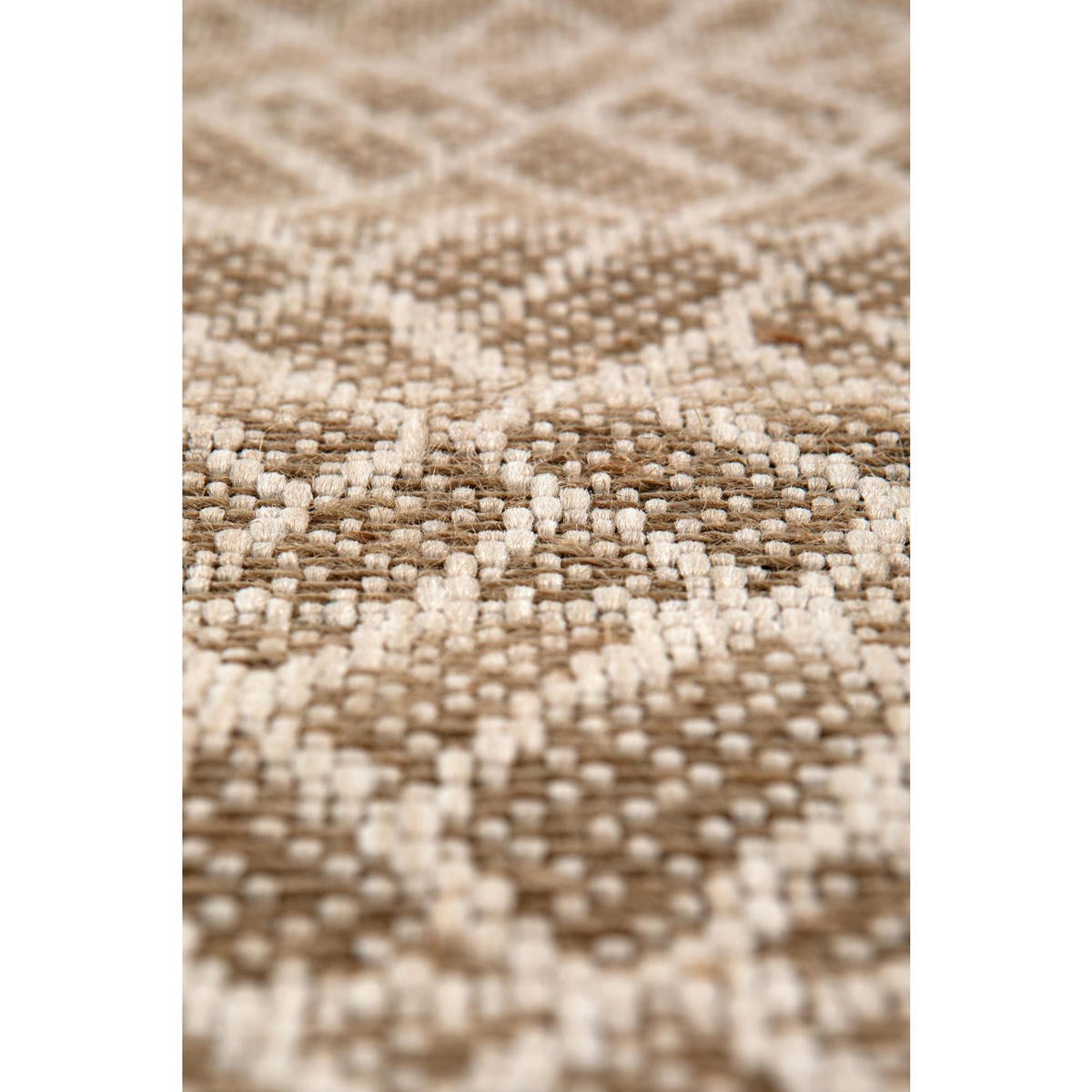OUTDOOR-TEPPICH Adam 2 leinen 60 x 110 cm - Braun, Textil (60/110cm) - Vivaraise