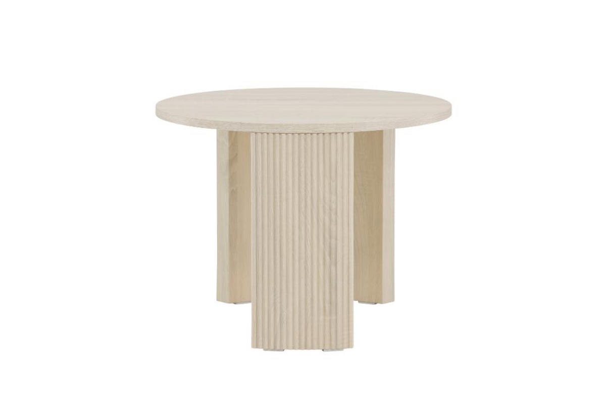 COUCHTISCH, Bristol, Whitewash, MDF, 60 x 60 x 45 cm - Weiß, Holzwerkstoff (60/60/45cm) - ebuy24