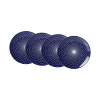 DESSERTTELLER Royal Reiko weiß-blau ø 21,5 cm 4er Set - Blau/Weiß, Keramik (21.5cm) - Ritzenhoff Breker