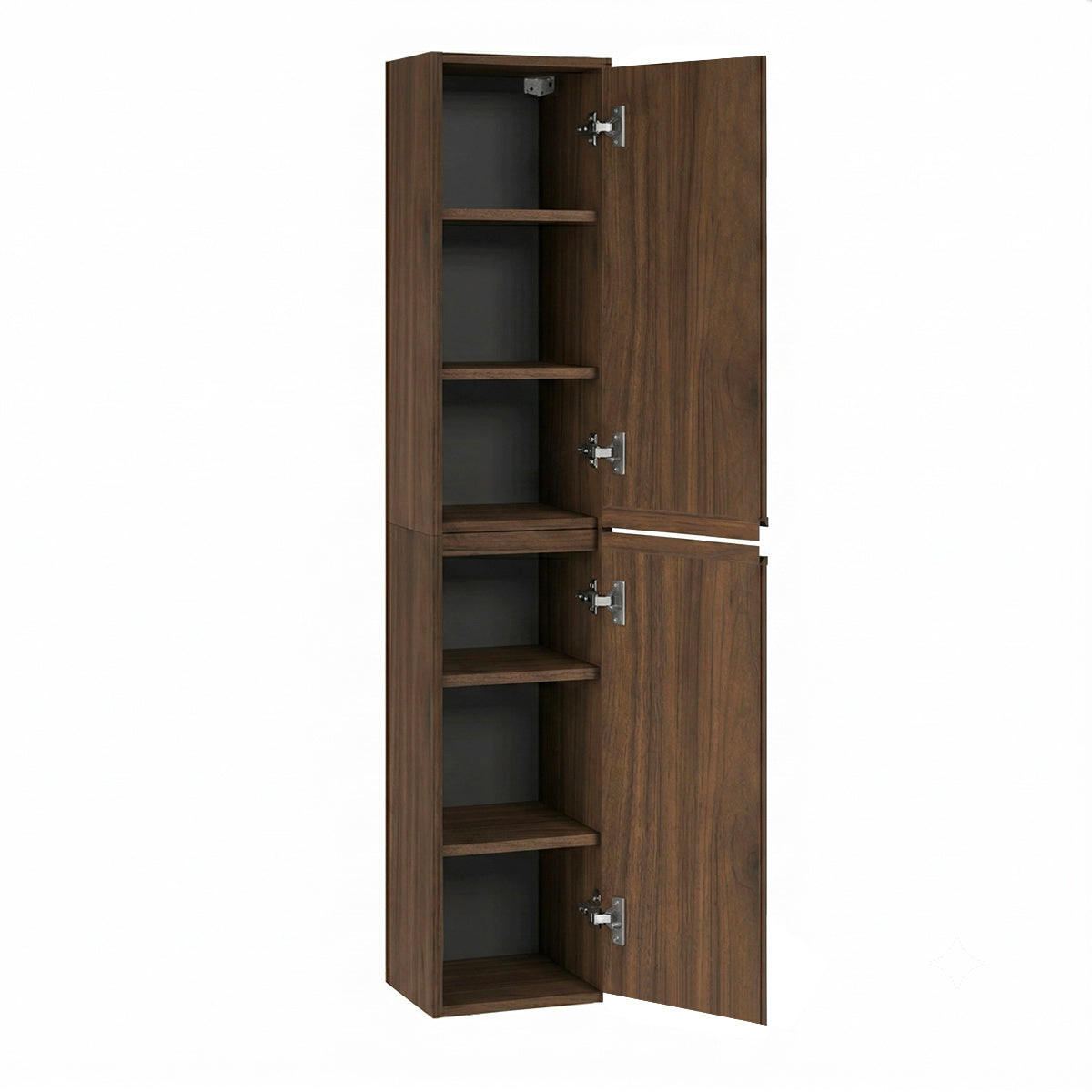 HÄNGESÄULE Edmé Dunkles Holz - Braun, Holzwerkstoff (30/160/26.6cm) - Petits-meubles