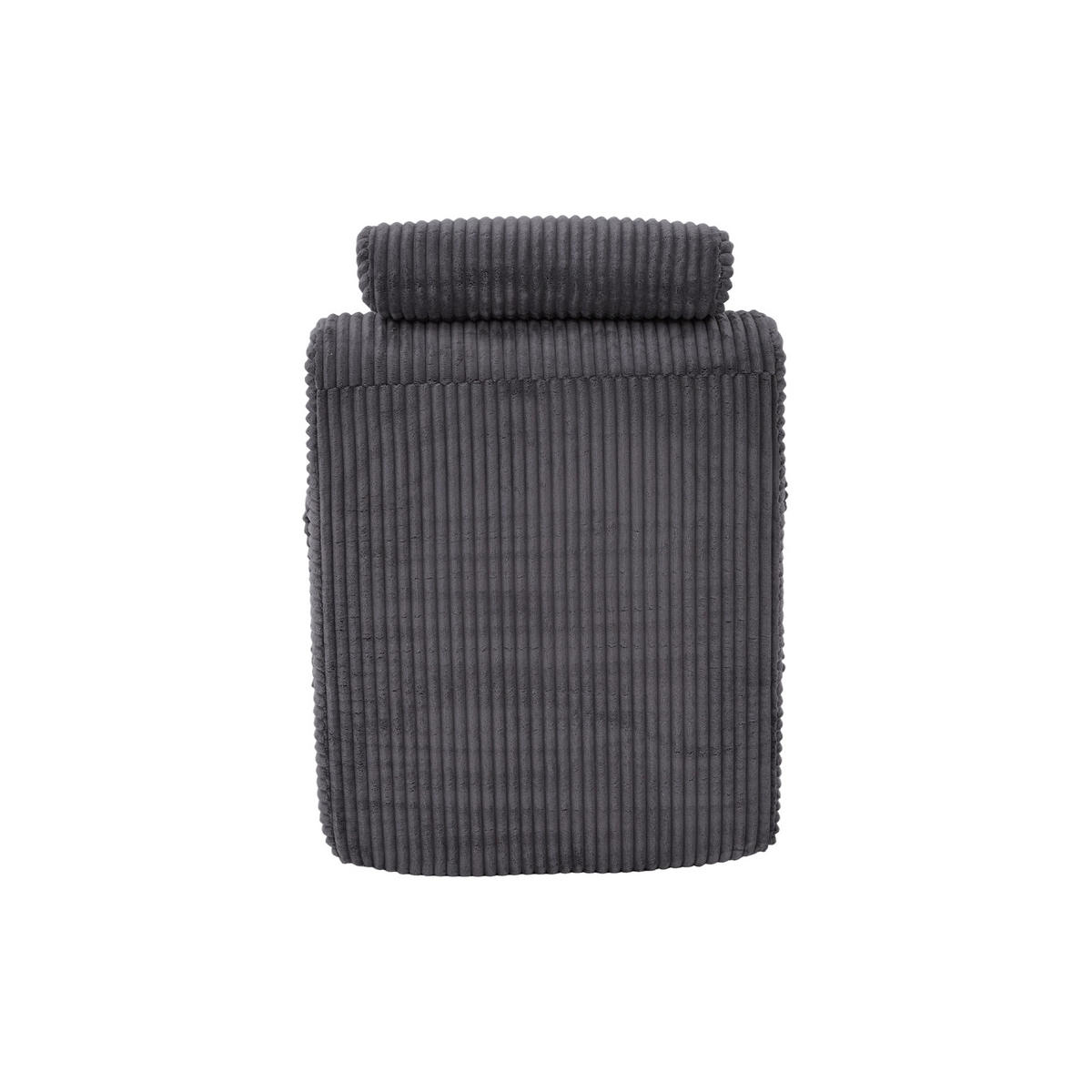 RELAXSESSEL Liege mit Kopfstütze,ergonomischem Design,Dunkelgrau - Dunkelgrau, Textil (66/90/160cm) - LVHOM