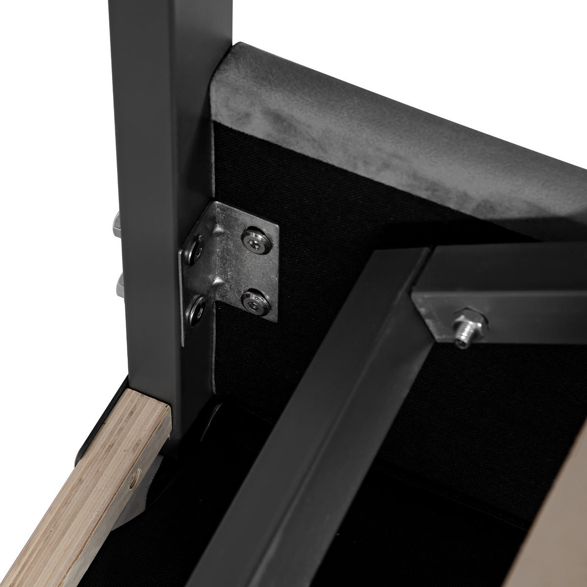 POLSTERBETT 160x200 Samt Hydraulisch Streifen Stil Grau - Grau, Textil (160/200cm) - FLIEKS